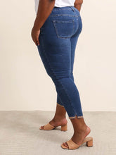 Jeans med guld bling kant